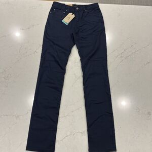 Prana Bridger NEW Jeans Pants‎ Mens 30 x 36 Blue Slim Straight Stretch Organic